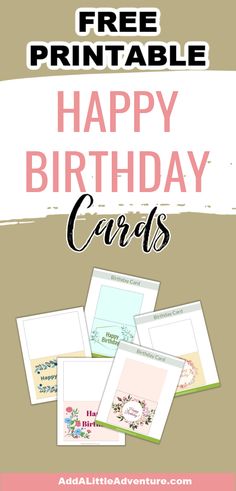 Free Printable Happy Birthday Cards Free Birthday Card Inserts Printable, Happy Birthday Printable Card