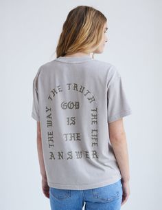 "The   LORD   has established his throne    in heaven,   and his kingdom rules    over all." -Psalm 103:19    Size: Model is 5'9" and wearing a size Small. Fit:  Relaxed, Unisex Fit  Color: Drizzle Composition:  100% Cotton  Features:  Garment Dyed, Super Soft, Pre-Shrunk Psalm 103, Elevated Faith, Christian T Shirts, Christian Apparel, Jesus Saves, Jewelry And Accessories, The Lord, Womens Tees, Composition