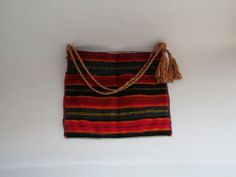 handwoven rug bag - Multicolor bag - Boho style bag - folk bag - handmade bag - All season bag - for collection - Hippie bag - It's an Original woolen handmade Embroidered Tote Bag, original Greek Folklore Bag, Greek Rustic bag, Vintage loom made folk Bag. Very Good vintage condition. It's ready to be used or to be hunged on your wall. 100% wool, made by Greek lady in loom. Dimensions of the bag 32 cm x 37 cm, it's roomy, ity can carry a small laptop or a big ipad. Don't hesitate to contact me i Greek Folklore, Big Ipad, Boho Style Bag, Turtle Decor, Embroidered Tote Bag, Small Laptop, Embroidered Tote, Hippie Bags, Modernist Jewelry