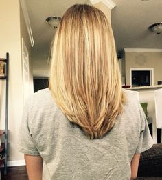 Long Hair V Cut, Mid Length Blonde Hair, V Cut Hair, V Shaped Haircut, Mid Length Blonde, Long Blonde Wig, Long Layered Hair, Haircuts For Long Hair, Kids Hair