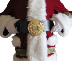 "New for 2018 christmas. this is a 5 1/2\" gold plated santa buckle. this buckle fits a 4\" belt. the pictures do this buckle no justice ! this buckle is beautiful ! ! ! on disappointments here !" Santa Belts, Big 5, Belt Pouch, Wrap Watch, Belt Buckle, High Quality Leather, Belt Buckles, A 4, Clothing Items