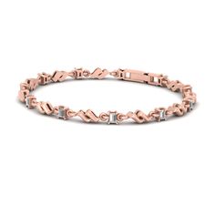 Metal Type: Solid 925 Sterling Silver Rose Gold Sterling Silver Diamond Bracelet For Wedding, Wedding Rose Gold Diamond Bracelet In Sterling Silver, Wedding Rose Gold Sterling Silver Diamond Bracelet, Elegant Rose Gold Crystal Bracelet For Anniversary, White Gold Diamond Cut Bracelet For Anniversary, Jubilee Bangle Diamond Bracelet For Anniversary, White Gold Baguette Cut Bracelet With Diamond Accents, White Gold Bracelets With Diamond Accents Baguette Cut, Fine Jewelry Diamond Cut Bracelets For Anniversary