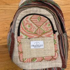 Hand Sewn Backpacks From Nepal. Men/Women 1 Size Fits All. Specify Which Color You Want And They Both Come With The Label Hand Sewn, Nepal, The Label, One Size Fits All, Hand Sewing, Backpacks, Man Shop, Sewing, Cream