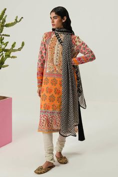 Sana Safinaz H242-013B-2I Mahay Lawn Collection 2024 Default Title Sana Safinaz H242-013B-2I Mahay Lawn Collection 2024 Original brand suit fabric and photography lite diffrance in actual print. Orange Digital Print Lawn Suit For Summer, Traditional Orange Lawn Suit With Digital Print, Long Sleeve Multicolor Lawn Suit, Multicolor Long Sleeve Lawn Suit With Printed Motifs, Multicolor Lawn Suit With Dupatta For Spring, Spring Multicolor Lawn Suit With Dupatta, Multicolor Spring Lawn Suit With Dupatta, Fitted Patterned Lawn Suit With Long Sleeves, Patterned Fitted Lawn Suit With Long Sleeves