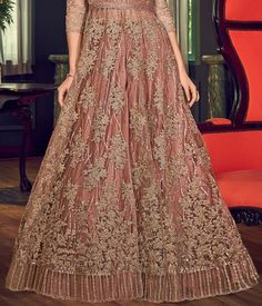 Brandy Rose Designer Heavy Embroidered Net Wedding Anarkali Gown – Saira's Boutique Floor-length Embroidered Churidar For Party, Semi-stitched Floor-length Gown With Intricate Embroidery, Floor-length Gown With Intricate Embroidery, Semi-stitched, Full Length Lehenga With Resham Embroidery For Reception, Floor-length Semi-stitched Gown For Reception, Festive Full-length Lehenga With Resham Embroidery, Resham Embroidery Anarkali Set For Reception, Festive Full Length Lehenga With Resham Embroidery, Semi-stitched Full Length Lehenga With Resham Embroidery