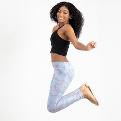 Black women are made of culture, confidence, and soul, and these leggings will do all the talking for you. Comfy enough to wear when running errands, yet stylish to rock while hanging out with the girls on chill days. They’re super stretchy to accentuate most body shapes and sizes. Material Details Super stretchy to fit most sizes Multi, 91% Cotton/9% Elastane Machine wash cold Lay flat to dry Do NOT tumble dry Control top support waistband SIZE CHART (in) XS/S M/L XL/2XL 3XL HIP 15 3/4 16 15/16 High Stretch Casual Tights For Pilates, Casual Stretch Leggings For Pilates, Casual Compression Leggings For Pilates, Casual Tight Yoga Pants For Pilates, Trendy Stretch Leggings, Trendy High Stretch Leggings For Workout, Trendy Yoga Leggings, Trendy Compression Yoga Pants, Trendy Compression Tights For Yoga