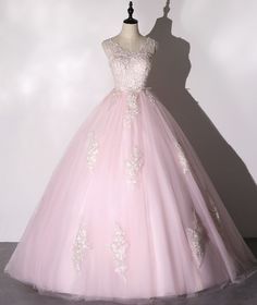 Pink tulle lace long ball gown dress formal dressSilhouette: A lineMaterial: tulle, laceBack details: lace upHemline: floor lengthCustom made size:Custom made: For custom order, we need the following information in the order notes when you check out :&ltp&gtBust:______</p>&ltbr/>&ltp&gtWaist:______</p>&ltbr/>&ltp&gtHip:_______</p>&ltbr/>&ltp&gtShoulder to floor: _______</p>&ltbr/>&ltp>(Processing time: 16 business days) (Shipping Time: 3-7 business days)</p>&ltbr/> Pink Tulle Ball Gown For Prom Season, Pink Tulle Princess Dress With Lace Bodice, Pink Tulle Ball Gown For Dress-up, Pink Floor-length Gown For Debutante Ball, Pink Floor-length Princess Dress, Vintage Princess Dress, Split Prom Dresses, Pink Ball Gown, Gown Prom