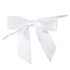 a white bow on a white background