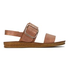 A flat sling back that’s finished with finesse, Doto is what dreams are made of. This double strap design makes summer escapades easy – with an elasticated insert to help you quickly slip them off and get your toes in the sand. Meanwhile, a smart statement buckle makes them chic enough to work long after the sun goes down. Polyurethane upper, Slingback strap / Adjustable buckle strap,3/4\ heel, Round open toe, Man Made footbed, Rubber outsole | Women's Los Cabos Doto Sandals in Bronze Size 12 Sun Goes Down, Shoe Carnival, Womens Sandals Flat, Sling Back, Strap Design, The Sand, Flat Sandals, Open Toe, Womens Sandals