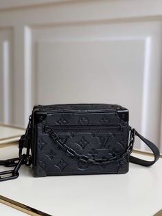 Lv Crossbody Bag Men, Lv Trunk Bag, Lv Sling Bag For Men, Lv Soft Trunk, Lv Sling Bag, Lv Virgil Abloh, Black Louis Vuitton Bag, Lv Crossbody Bag