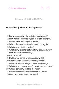 a white background pin that says Self-Love Questions to Ask Yourself Personal Questions For Yourself, Questions To Better Yourself, Identity Ask Questions, Questions For Self Love, Questions To Ask Yourself To Get To Know Yourself, Relationship Questions To Ask Yourself, Highest Version Of Yourself Questions, Self Knowing Questions, Questions To Ask Yourself Before 2024