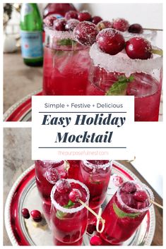 Festive Mocktail Recipes, Bethlehem Dinner, Holidays Drinks, Mocktails Recipes, Holiday Mocktail, Christmas Punch Recipes