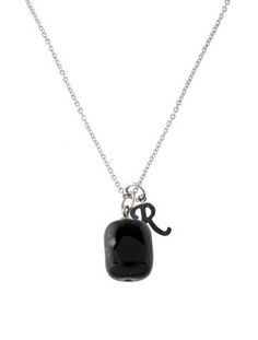 Silver-Tone Metal & BrassBlack StoneIncludes Designer Box & Tag Raf Simons Necklace, Small Pendant Necklace, Raf Simons, Small Pendant, Jewelry Necklace Pendant, Silver Tone, Jewelry Necklaces, Pendant Necklace, Pendant