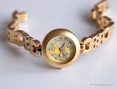 Vintage Seiko Winnie the Pooh Watch for Her | Gold-tone Disney Watch – Vintage Radar