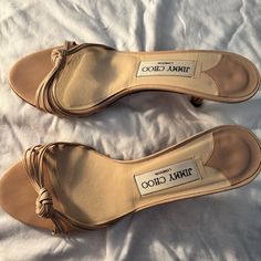 Authentic Vintage Jimmy Choo Strappy Sandal Tan Kitten Heels Color: Tan Size: 37.5 (Can Fit A 37 Or A 38) 37.5 European Size = 7 American Lightly Worn; Only Signs Of Wear Are On The Bottom Of The Shoe; Short Kitten Heel. I’m Definitely Willing To Negotiate The Price Strappy Kitten Heels, Heels Aesthetic, Rose Style, Jimmy Choo Shoes, Kitten Heel, Vintage Shoes, Strappy Sandals, Jimmy Choo, Shoes Women Heels