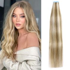 PRICES MAY VARY. [❤️High Quality❤️] Tape in hair extensions is remy human hair extensions, 20 Inch, 50g/20pcs. We provide beautiful packaging, so that you could feel our care for the product from the moment you receive it. [❤️Long Lasting Tape-ins❤️] A benefit of the PU skin weft tape in hair extensions is that it can last up to 6-8 weeks with proper care. This popular technique makes tape in hair extensions longer that other types of hair extensions. [❤️Won’t Damage Your Hair❤️] The full ends t Keratin Bond Hair Extensions, Sleeping With Wet Hair, Tape Ins, Types Of Hair Extensions, Long Hair Extensions, Hair Tape, Extensions Hair, Tape In Extensions, Blonde Hair Inspiration