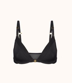 Front Close Wireless Bra: Jet Black | LIVELY Black Lively, Front Clasp Bra, Bra Making, Bra Size Guide, Racerback Bra, Virtual Fashion, Wireless Bra, Demi Bra, Black Bra