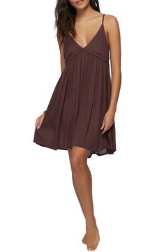 A flowy pleated cover-up dress is cut from crinkly fabric that feels light and breezy against your salt-kissed skin. 22" front length; 26 1/2" back length (size Medium) Slips on over head V-neck Adjustable straps Gathered Empire waist High/low hem Unlined 100% viscose Machine wash, line dry Imported Women's Active & Swim V Shape Cut, Swimming Activities, Beach Coverup Dress, Solid & Striped, Swimwear Cover Ups, Swimwear Cover, Active Women, Cover Up Dress, High Low Hem