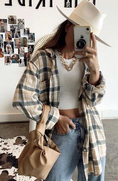 stretch slim check shirt in khaki and grey plaid long sleeve shirts and jeans outfit #slim #checkshirt #plaid #shirts #tshirts 12th Tribe, Oversized Flannel, Girls Crop Tops, Flannel Shirts, Tie Dye Colors, Plaid Tie, Great Falls, Grey Plaid, Shorts Skirts