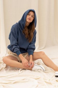 French Terry Hoodie with Kangaroo Pocket - Blue We just found your new favorite hoodie! Be sure to take this hoodie on your next roadtrip, wear out to the movie theater for movie night, style for casual Friday's at work, or just lounge around in at home. This hoodie is featured in a french terry cotton fabrication, a kangaroo pocket hit in front, and a hood. blue french terry cotton hoodie kangaroo pocket fits true to size 100% cotton The Movie Theater, Night Style, Blue French, French Terry Hoodie, Kangaroo Pocket Hoodie, Casual Friday, Movie Theater, Cotton Hoodie, Movie Night