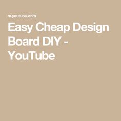 the text easy cheap design board diy youtube