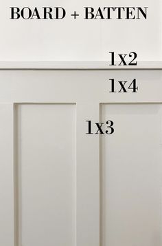 the measurements for two doors are shown in black on this white door with text overlay