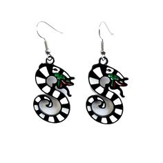 PRICES MAY VARY. 🐞SPECIAL DESIGN: These Beetle Sandworm Earrings are inspired by Tim-Burton's Classic Horror Movie. Earring combines the characteristics of movie character and is very suitable for fans. If you are a fan of horror movies or Tim Burton, this Snake Hoop is well worth your attention 🐍SUITABLE SIZE: These Beetle Sandworm Juice earrings are about 1.2in * 0.8in and 0.45oz. Super unique and the backs fit securely. The earrings come with two backs so you can wear them with ease, and do Snake Juice, Oil Drip, Coral Snake, Snake Pendant, Snake Earrings, Cosplay Props, Classic Horror, Gothic Style, Tim Burton