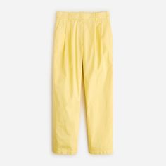 J.Crew: Wide-leg Essential Pant In Cotton Poplin For Women Chic Cotton Ankle-length Chinos, Cotton Tapered Leg Work Pants, Tapered Cotton Pants In Solid Color, High-waisted Cotton Chinos For Work, High-waisted Tapered Cotton Cargo Pants, High-waisted Tapered Cotton Pants, Chic Cotton Chinos For Spring, Chic Spring Cotton Chinos, Spring Cotton Cargo Pants For Workwear