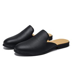 Style : Concise Heel Height : Low (1cm-3cm) Upper-Genuine Leather Type : Cow Leather Fashion Element : Sewing Fit : Fits true to size, take your normal size Lining Material : PU Season : Summer Model Number : 330 Pattern Type : Solid Insole Material : Rubber Shoes Type : basic Outsole Material : Rubber Applicable Place : outside Upper Material : GENUINE LEATHER Brand Name : mogaciillo Item Type : slippers Department Name : ADULT Tips:1. This is NOT Standard EUR \ us Size. you need to accurately Leather Half Shoes Men, Half Shoes Men, Mens Shoes Casual, Half Slippers, Half Shoes, Slippers For Men, Mens Leather Sandals, Popular Shoes, Business Dress