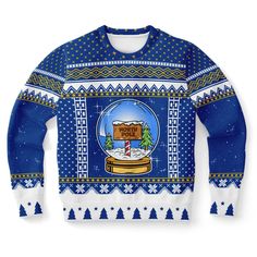 Snow Globe Ugly Christmas Sweater Sweatshirt ,Christmas Sweatshirt,Winter Sweatshirt,Christmas Shirt,Christmas, Christmas Sweatshirt,Winter shirt This festive and fun ugly Christmas sweater features a whimsical snow globe design. Inside the globe, you'll find a charming North Pole scene complete with a signpost, pine trees, and a touch of snow. The sweater is perfect for adding a playful and festive touch to your holiday wardrobe. It's made with a comfortable and cozy fabric, making it ideal for staying warm during the chilly winter months. Ugly Christmas Shirts, Before Midnight, Preppy Look, Comfy Sweatshirt, Snow Globe, North Pole, Unisex Style, Ugly Sweater, Christmas Shirt