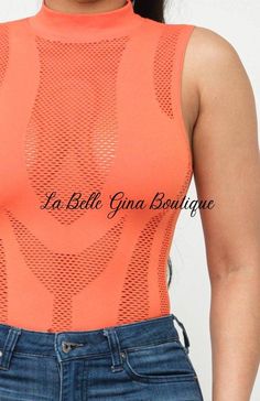 Seamless Sleeveless All Over Fishnet Detail Mock Neck Bodysuit Model: 5' 7, Bust 35, Waist 27, Hips 37.6 Details • Made in China • Fabric: 94% Nylon, 6% Spandex • Care Instructions: Hand wash Orange Sleeveless Sports Tank Top, Seamless Sleeveless Orange Tank Top, Orange Seamless Sleeveless Tank Top, Seamless Orange Sleeveless Tank Top, Breathable Fitted Sleeveless Bodysuit, Fitted Orange Workout Tank Top, Sleeveless Nylon Sports Bodysuit, Summer Nylon Tank Top With Seamless Construction, Fitted Sleeveless Orange Bodysuit