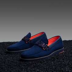 Casual Loafer With Soft Light Weight Foam Sole.. Made With Premium Soft Fiber Upper. Made With Soft Lycra Lining And Removable Soft Eva Insole For Comfort. Toe Shape Round Pattern Solid Closure Lace Up Width Standard Upper Mat Leather Upper Color Navy Lining Mat Mesh Lining Color Orange Insole Mat Foam Insole Color Orange Welt Mat Rubber Welt Color Navy Sole Mat Foam Sole Color Navy Ecco Shoes Mens, Brown Slippers, Skechers Slip On, Black Leather Dress Shoes, Chukka Sneakers, Mens Leather Loafers, Blue Loafers, Round Pattern, Canvas Slip On Shoes