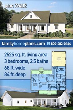 two story house plans with 3 bedroom and 2 bath