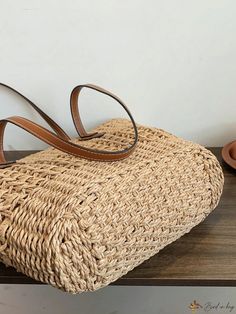 Bird in Bag - Womens Elegant French Vacation Beach Tote Bag - Large Capacity Straw Shoulder Bag, Vintage Summer Grass Woven Design - Versatile Handbag for Daily Use, Seaside Travel, and Stylish Shopping - Portable Double Handle, Essential Travel Accessories Casual Large Capacity Rectangular Straw Bag, Large Capacity Rectangular Straw Bag, Casual Large-capacity Rectangular Straw Bag, Large Capacity Rectangular Beach Bag For Summer, Versatile Handheld Bags For Beach, Versatile Rectangular Beach Shoulder Bag, Packable Rectangular Bag For Beach Season, Versatile Handheld Beach Bag, Packable Beige Shoulder Bag For Summer