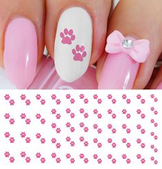 Dream Catcher Nails, Cat Nail Designs, Paw Nails, Pink Paw Print, Nail Art Designs Images, February Nails, Pink Paws