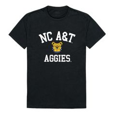 North Carolina A&T State University Aggies Arch T-Shirt TeeThe W Republic Apparel Men's T-Shirt is a high-quality cotton tee featuring the digitally printed name and logo of your college, university, or alma mater. Be sure to show off your school and team spirit with these trendy tees. 100% Cotton Men's size: Small, Medium, Large, X-Large, XX-Large. Refer to size chart Short Sleeve, Crew Neck Lightweight, Soft, and Durable Machine Wash Digitally Printed in USA Officially Licensed by W Republic A Hbcu Homecoming, Trendy Tees, Homecoming Outfits, University Logo, Top Colleges, Gifts For Sports Fans, College Gifts, College University, Alma Mater