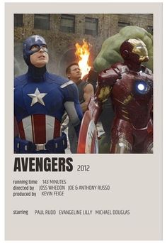 the avengers 2012 movie poster is shown in front of an image of iron man, captain america