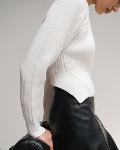 An architectural sweater that's sure to make a statement — Iona is an easy way to add a design-forward twist to any look. See below for our general Size Guide and available measurements Made of 93% organic cotton and 7% nylon Machine wash cold and lay flat to dry Chic Textured Knit Sweater With Funnel Neck, Chic Textured Knit Funnel Neck Sweater, Chic Funnel Neck Textured Sweater, Chic Textured Knit Turtleneck Cropped Sweater, Versatile Stretch Cropped Sweater For Fall, Chic Stretch Cropped Sweater, Fine Knit Stretch Cropped Sweater For Fall, Fitted Textured Knit Versatile Sweater, Versatile Textured Knit Fitted Sweater