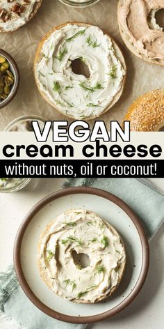 vegan cream cheese without nuts, oil or coconut is an easy and delicious appetizer