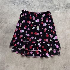 Vintage earlt 2000s Polka dot skirt with a black and pink colour scheme
Size large

#90s #y2k #polkadot Pink Colour Scheme, Y2k Abstract, Pink Color Schemes, Polka Dot Skirt, Dot Skirt, Pink Colour, Heart Soul, Black And Pink, Ruffle Skirt