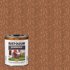 Rust-Oleum Stops Rust Hammered Rust Preventive Paint features an oil-based formula that dries to a hammered finish for a unique look. The paint helps prevent rust and can be used both indoors and outdoors for versatility. The paint can be used to hide flaws and imperfections in scratched and rusted metal and can be applied directly over rust for your convenience. Rust-Oleum Stops Rust Gloss Copper Hammered Enamel Oil-based Interior Paint (1-quart) | 239074 Paint Edgers, Spray Paint Plastic, Copper Interior, Copper Paint, Painting Plastic, Rusted Metal, Rust Oleum, Paint Can, Copper Sink