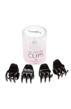 Create fun, modern hairstyles quickly and easily with France Luxe Les Petite Clips Small Dainty Jaw 4-Pack. An inspired alternative to traditional bobby pins, these versatile mini jaw clips securely and comfortably hold back small sections of hair. Constructed from high-quality cellulose acetate, they come in a variety of classic colors. Ideal for all hair types, this set includes four mini jaws.Product Features:- Made in France - Works with most hair types - Crafted from durable cellulose aceta 3 Inch Hair Clip, Ulta Clips, Jaws 4, Cellulose Acetate, Modern Hairstyles, Fashion Pieces, Beauty Wellness, Wellness Products, Claw Clip