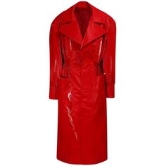 A high-shine trench update with oversized, voluminous proportions.Oversized notch lapelLong wide sleevesDrawstring waistWaist patch pocketsBelt includedLined100% polyesterImportedOuter: Polyester 100%Lining: Polyester 100%, Viscose 100%Machine Wash Patchwork Coat, Red Trench Coat, Velvet Coat, Pink Coat, Suede Coat, Faux Fur Collar, Wide Sleeves, Trench Coats, Shinee