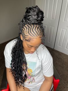 Bohemian Braids, Feed In Braids Hairstyles, Feed In Braid, Cool Braid Hairstyles, Braids With Curls, Braid Designs, Cool Braids, Quick Weave, Braid Hairstyles