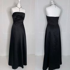 Black And Cream Prom Dress, Black 90s Prom Dress, Alt Prom Dresses, Black Dresses Formal, Vintage Prom Dresses Long, Black Strapless Prom Dress, Black Tie Dresses Formal, 90s Prom Dresses, Vintage Formal Dress