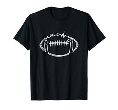 a black t - shirt with white football on it that says, me and the ball