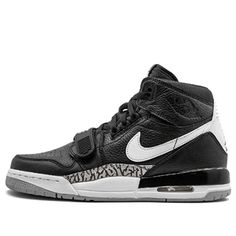 (GS) Air Jordan Legacy 312 'Black Cement' AT4040-001 (SNKR/Retro/High Top/Basketball) Casual Jordan Shoes Scratch-resistant For Sports, Casual Scratch-resistant Jordan Shoes For Sports, Black Air Jordan 4 High-top Breathable, Black Breathable High-top Air Jordan 4, Throwback Black High-top Custom Sneakers, Black Throwback Basketball Shoes With Boost Midsole, Throwback Black Basketball Shoes With Boost Midsole, Throwback Black Basketball Shoes For Streetwear, Black Leather Jordan Shoes For Sports