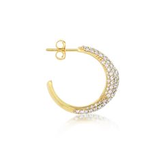 There's nothing more classic than a pair of diamond hoops and our Small Diamond Double Dome Hoops are no exception! Handcrafted in polished 18-karat gold and encrusted in 2.23 carats of pave white diamonds, these diamond double hoops are sure to turn heads. A dressed up hoop with wear forever appeal, these diamond double dome hoops add instant elegance to every outfit for every occasion. Measures 0.74 inches x 0.36 inches Carat weight: 2.23cts Made with love in Los Angeles Complimentary gift wra Luxury Diamond Hoop Earrings With Pave Setting, Luxury Diamond Earrings With Pave Setting For Everyday, Luxury Diamond White Hoop Earrings With Pave Setting, Jennifer Meyer, Rose Gold Diamonds, Lifestyle Shop, White Diamonds, White Gold Diamonds, Diamond White