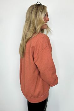 Details: Indulge in cozy comfort with our Pumpkin Spice Everything Graphic Pullover. Made from garment-dyed fabric, this long sleeve sweatshirt boasts an oversized fit and features the playful phrase "You Had Me At Pumpkin Spice Everything". Perfect for any fall enthusiast, you won't be able to resist snuggling up in this top. (Pumpkin spice latte not included.) - "You Had Me at Pumpkin Spice Everything" graphic - Long sleeves Content: 50% COTTON 50% POLYESTER Size + Fit Model is 5'4" and wearin Soft-washed Fleece Sweatshirt For Loungewear, Cozy Relaxed Fit Soft-washed Sweats, Cozy Soft-washed Crew Sweater, Cozy Soft-washed Solid Color Sweater, Casual Soft-washed Sweatshirt For Loungewear, Soft Cotton Sweatshirt For Everyday Wear, Everyday Soft Cotton Sweatshirt, Cozy Washed Relaxed Fit Sweatshirt, Everyday Cotton Sweatshirt With Soft Texture