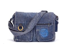 PuzzleStack’s Koshi Blue Stone-Washed Embroidered Laptop Bag is a very flexible bag, which looks equally amazing any way you wear it, shoulder or crossbody! Suitable for working professionals and students. Carry this sporty, yet casual-looking laptop bag anywhere! Having organizational features such as a large spacious main compartment and various pockets. Underneath the velcro flap opening, you will find a large zipper-closed pocket. Within the main compartment, there is another compartment for your valuables. In the front, you can find two small-sized pockets and one velcro side pocket. Express yourself with 5 different hand embroidered with thread designs to choose from! Not only is this bag sustainable and eco-friendly, but made of heavy cotton outside, lined with cotton inside, and st Embroidered Blue Bag, Everyday Blue Embroidered Bags, Blue Embroidered Bag For Everyday Use, Blue Embroidered Bags For Everyday Use, Casual Blue Embroidered Bag, Casual Blue Embroidered Shoulder Bag, Everyday Blue Embroidered Shoulder Bag, Blue Embroidered Satchel Bag, Blue Embroidered Shoulder Bag For Everyday Use